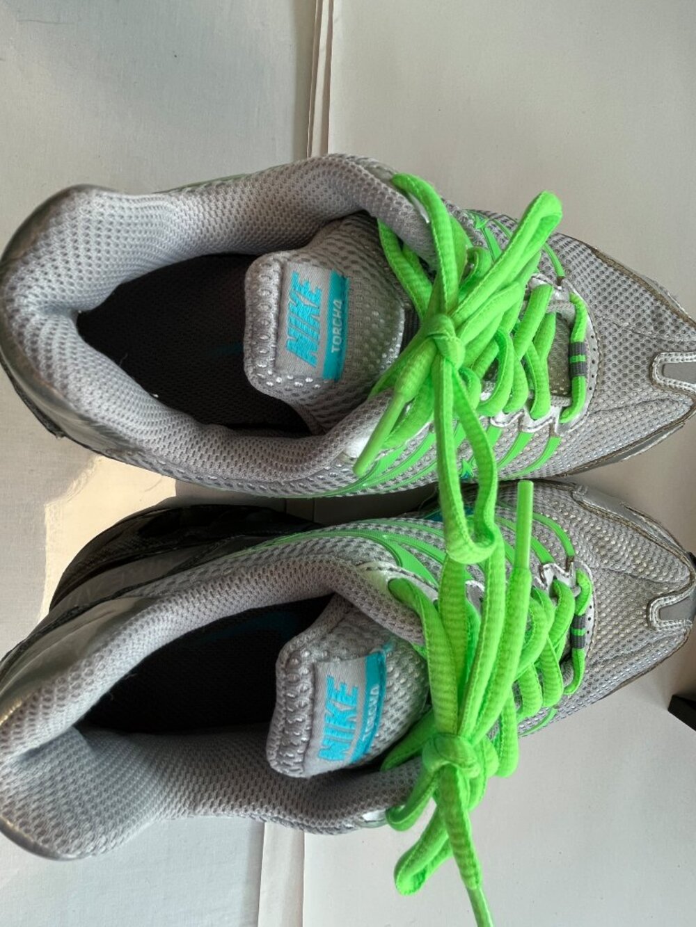 Nike Air Max Torch 4 GS Sneakers Size 5.5Y Gray Green - Picture 8 of 11